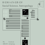 H GN1-674 GR-GV Social sciences. Anthropology Map of area H GN1-674 GR-GV Social sciences. Anthropology